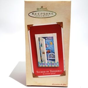 Vintage Hallmark Keepsake Ornament:Tucked In Tenderly, by Someone Special! 2002